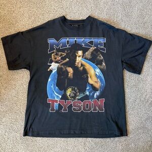 Mike Tyson vs Holyfield vintage black tee size xl